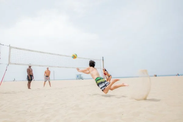 volleyball net action